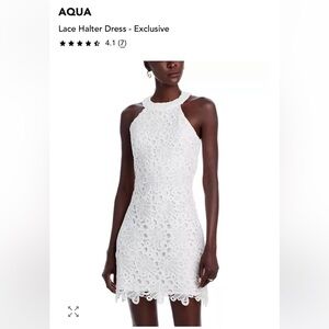 NWT Aqua Elegant White Lace Mini Dress